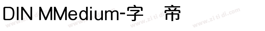 DIN MMedium字体转换